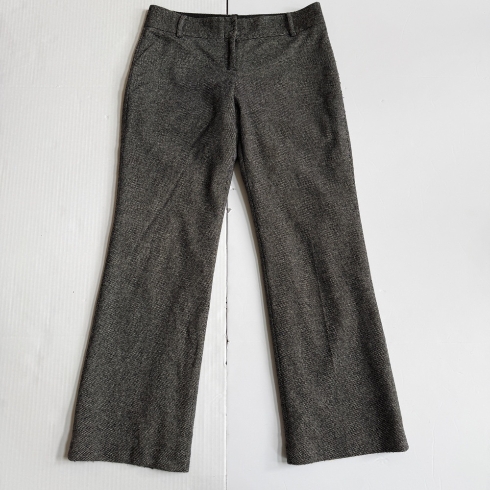 J. Crew Women's Dark Gray Wool Blend Curvy‎ Trouser Size 6
